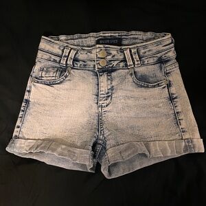 Blue Spice Size 1 Mid Rise Jean Shorts